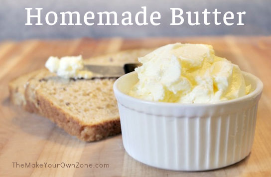 A bowl of homemade butter