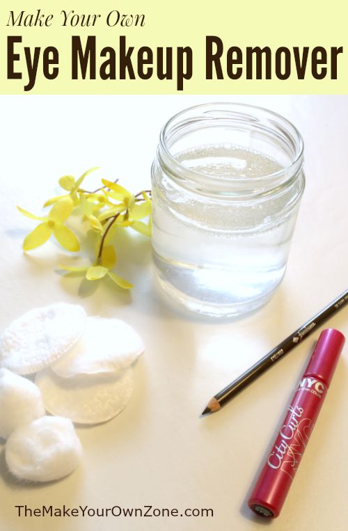 DIY Eye Makeup Remover - make your own eye makeup remover for only pennies per batch!
