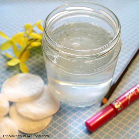 DIY Eye Makeup Remover - make your own eye makeup remover for only pennies per batch!