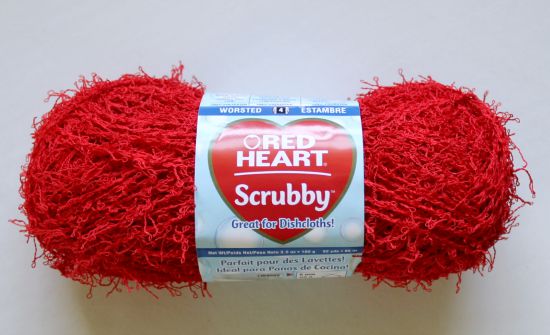 Scrubbie Knitting Pattern using Red Heart Scrubby Yarn