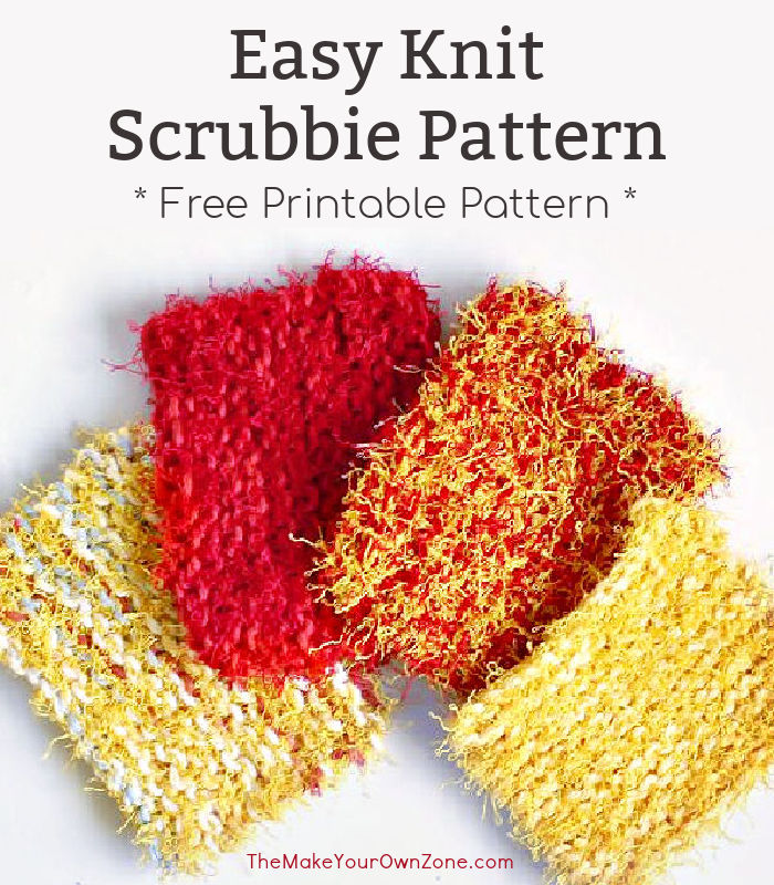 Homemade knit scrubbies