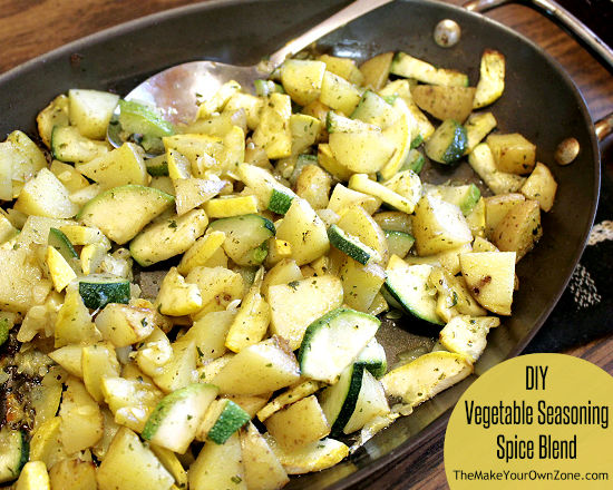 vegetables on the grill with homemade seasoning
