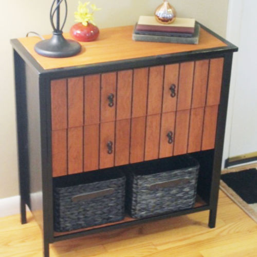 making an Ikea dresser into a foyer table