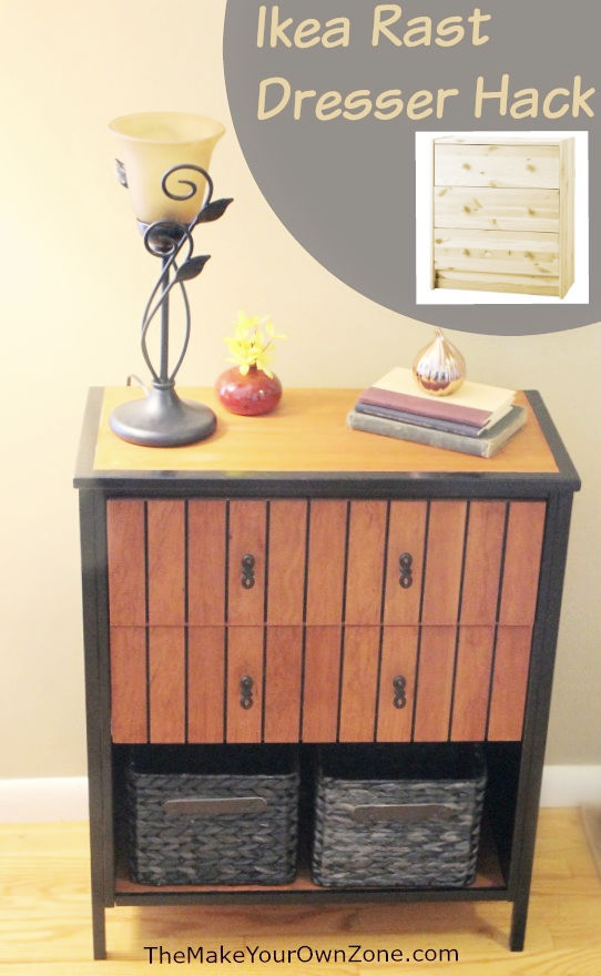 making an Ikea dresser into a foyer table