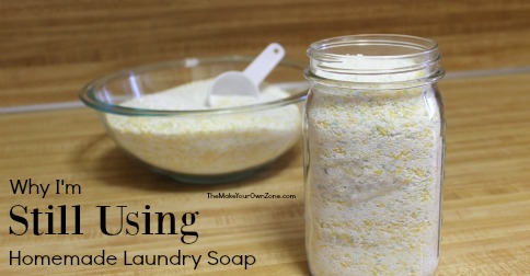 Why I'm Still Using Homemade Laundry Soap - not everyone sticks with it but here are a few reasons why it's been working at my house