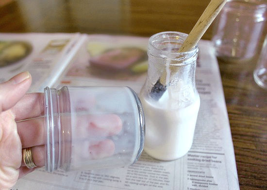 making glass jar luminaries