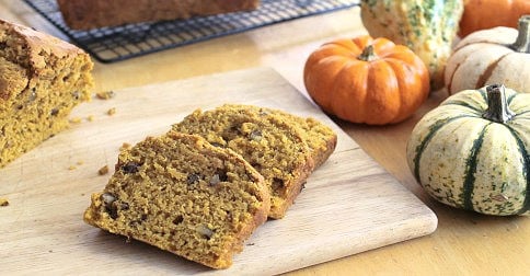 homemade pumpkin nut bread