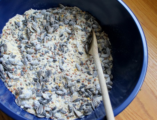 Make your own birdseed cakes with this simple recipe