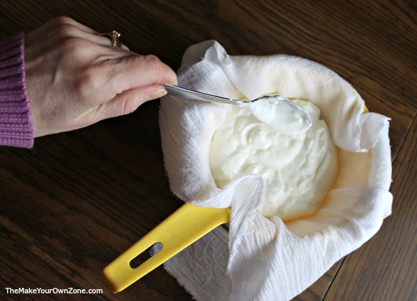 Learn how to make yogurt cheese, a quick and simple homemade substitute for cream cheese (also known as Labneh)