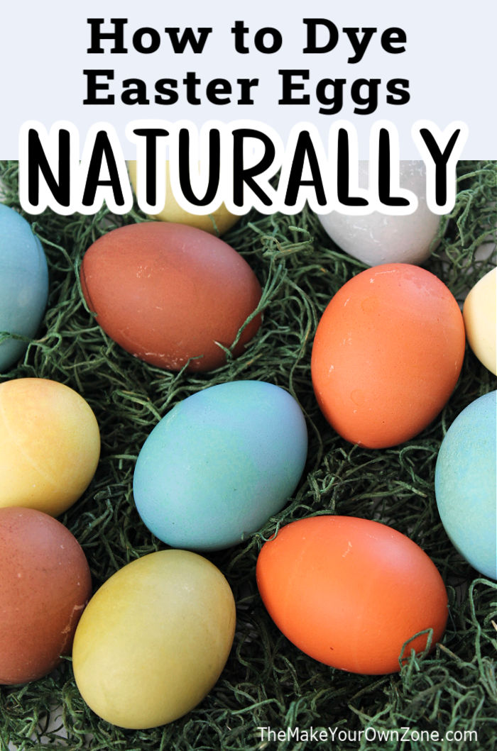 Easter eggs made with natural dye