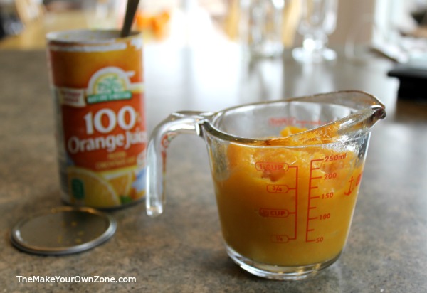 Make your own Orange Julius using orange juice concentrate