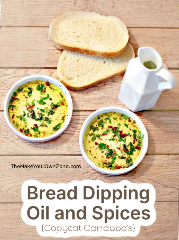 homemade bread dipping oil and spices