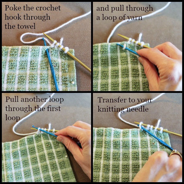 making a knit top for a towel