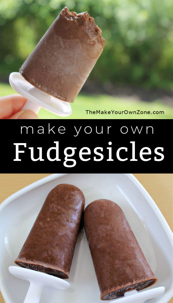 Homemade fudgesicles