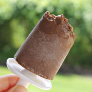 Homemade fudgesicle