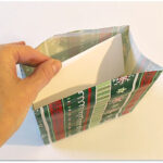 making a gift bag from wrapping paper