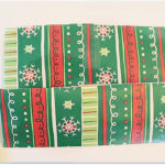 folding gift wrap to make a gift bag