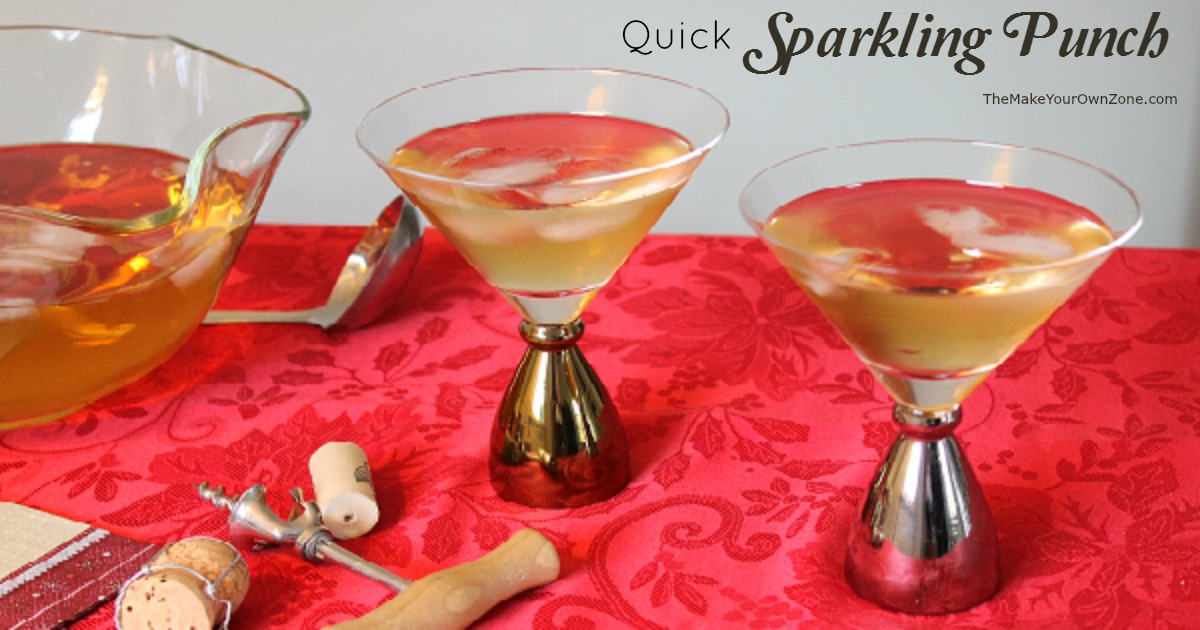 Quick Sparkling Punch Recipe The Make Your Own Zone