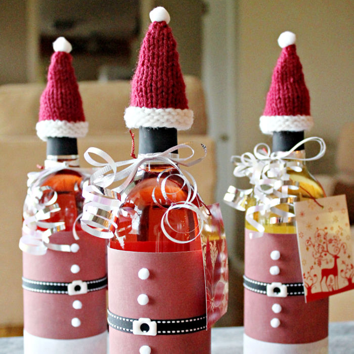 free knitting pattern for wine bottle hats