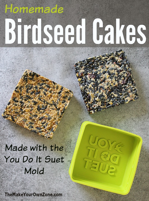 How to make homemade birdseed cakes using the You Do It Suet mold