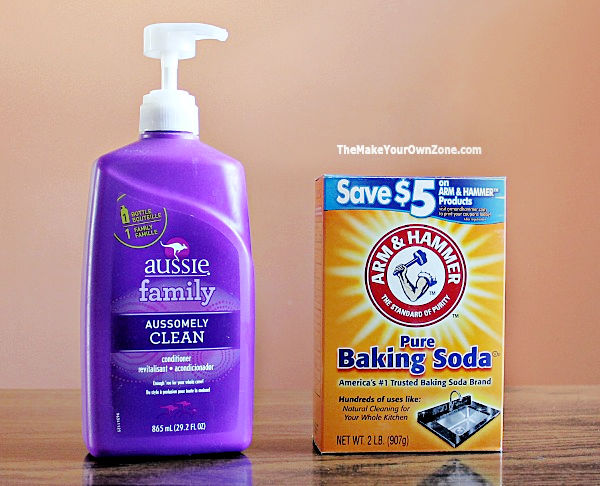 Ingredients to make homemade play snow