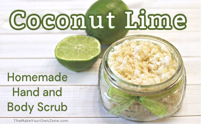 coconut lime hand scrub