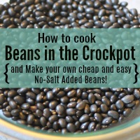How to cook beans - make your own beans with this easy crockpot method and save money too!
