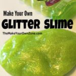 Make your own glitter slime - a fun homemade project using Elmers Glitter Glue