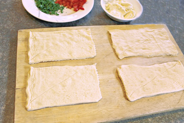 making parmesan bites appetizers
