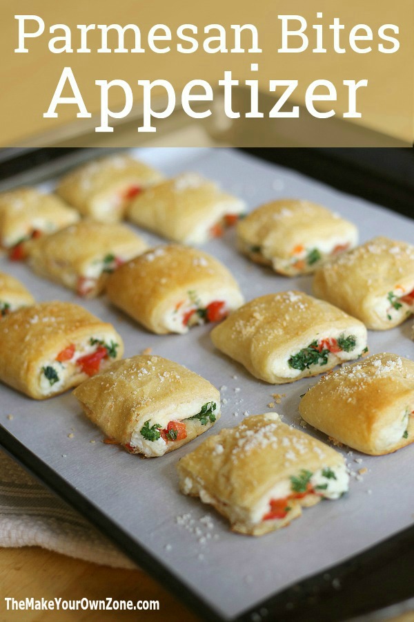 Parmesan Bites Appetizer Recipe - A quick and tasty appetizer that's great for the holidays!