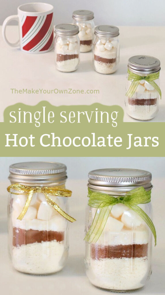 mini layered hot chocolate jars