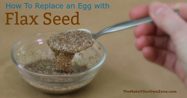 How to use ground flax seed to replace an egg in baking recipes