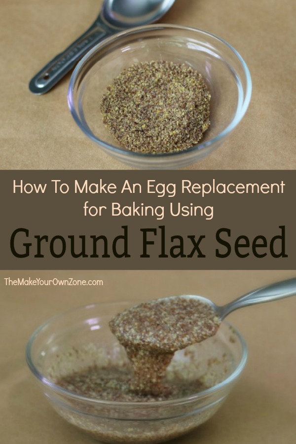 How to use ground flax seed as an egg replacer in baking recipes