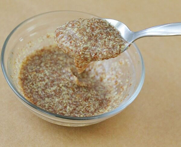 A homemade flax egg replacement