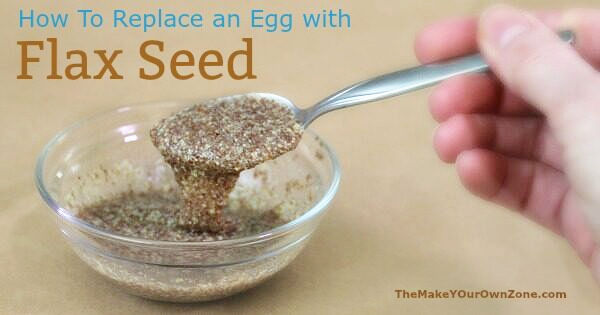 homemade flax egg replacement