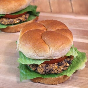 homemade black bean burgers