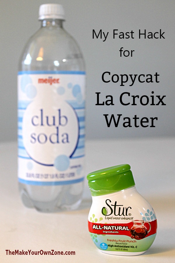 DIY Hack for La Croix Drinks - the lazy way to make your own!