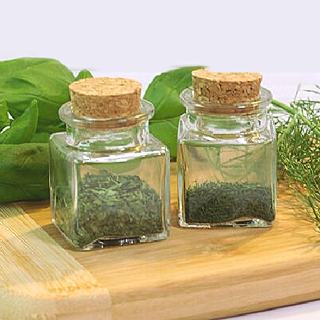 jars of DIY dried herbs