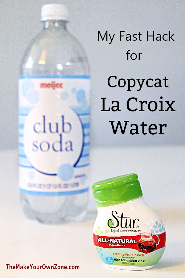 ingredients for copycat Lacroix water