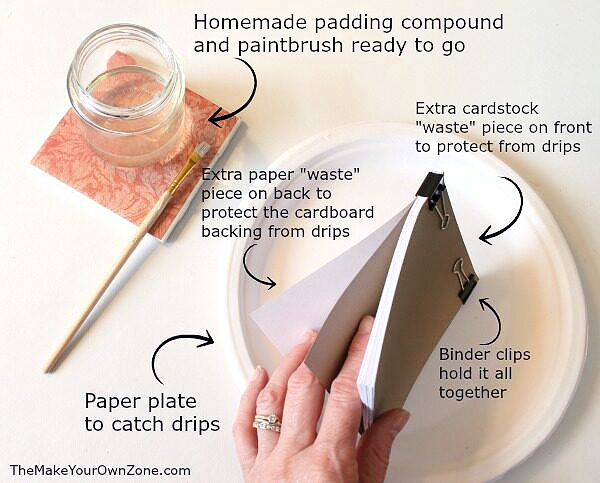making a homemade notepad
