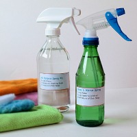 DIY Glass Spray Bottles For Homemade Cleaners