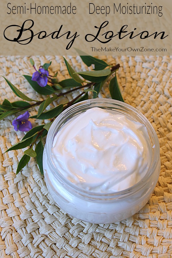 Semi-Homemade Lotion Mixture - The Make Your Own Zone