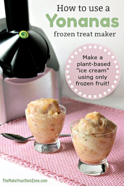 frozen treats made with a yonanas ice cream maker