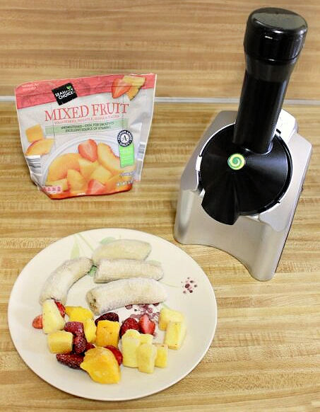 frozen fruit to use in a yonanas frozen treat maker