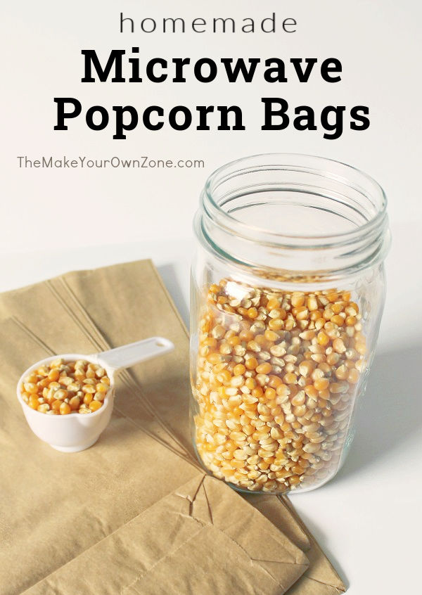 homemade microwave popcorn bags