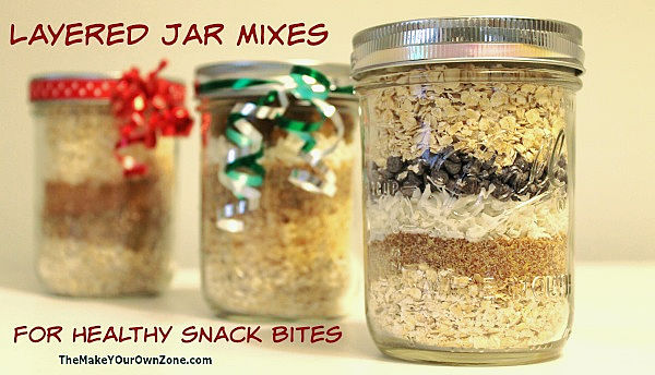 Layered Jar Mix: Healthy Snack Bites