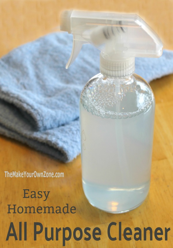 How to make a homemade all-purpose spray cleaner. Clean your home the easy and natural way!