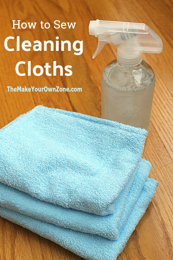 Make your own cleaning cloths with this quick sew method.