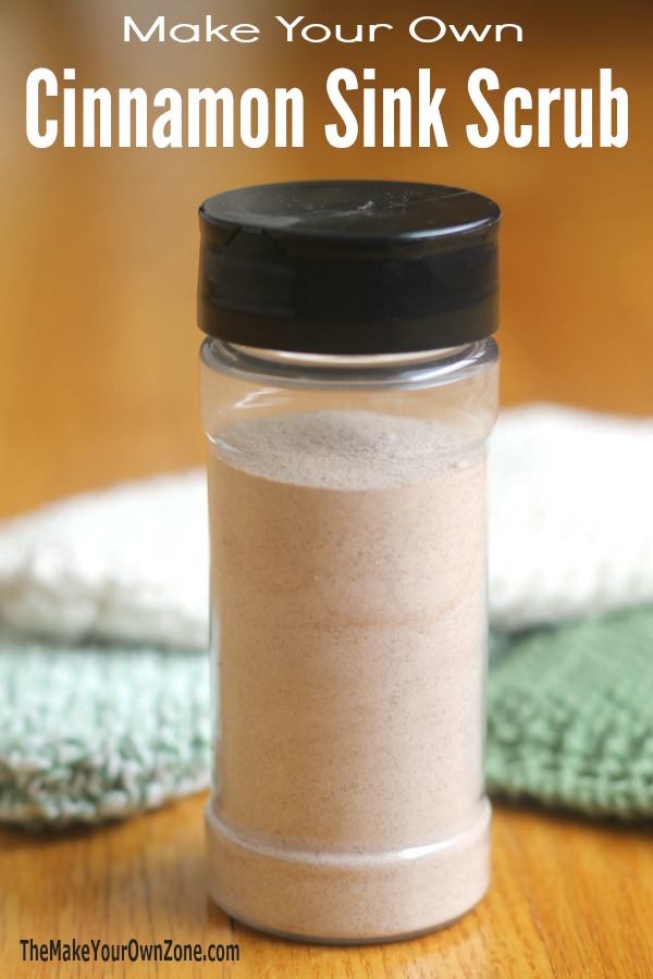 Easy and all natural homemade cinnamon sink scrub cleaner