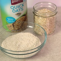 Homemade oat flour